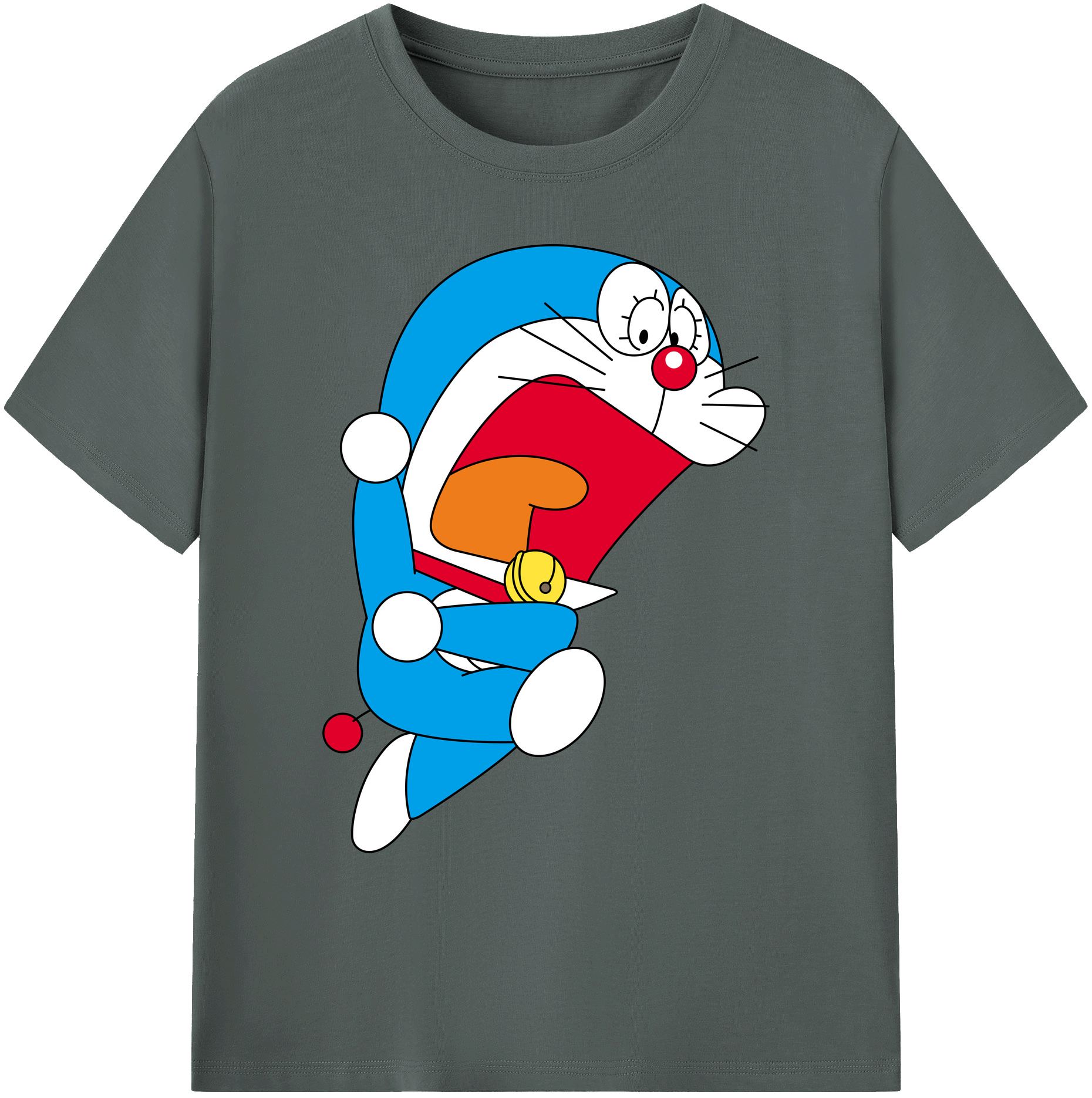 （画像用） ドラえもん Doraemon 綿100％ メンズ半袖Tシャツ｜肌触りやわらか＆通気性